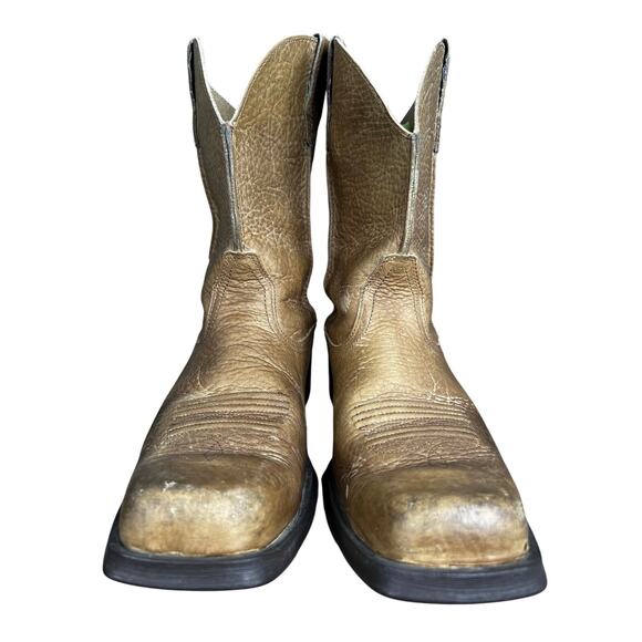 Ariat Men’s Rambler Tan Leather Western Cowboy Boot Size US 10 D main image 10